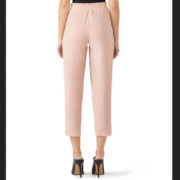 RAMY BROOK "Allyn" silk summer 6/8 pants in blush in sz L - Picture 2 of 4